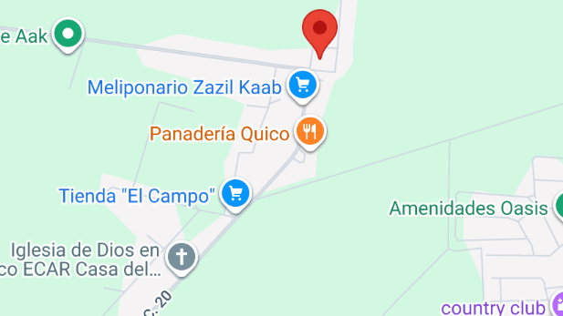 Mapa de Xcunyá preliminar