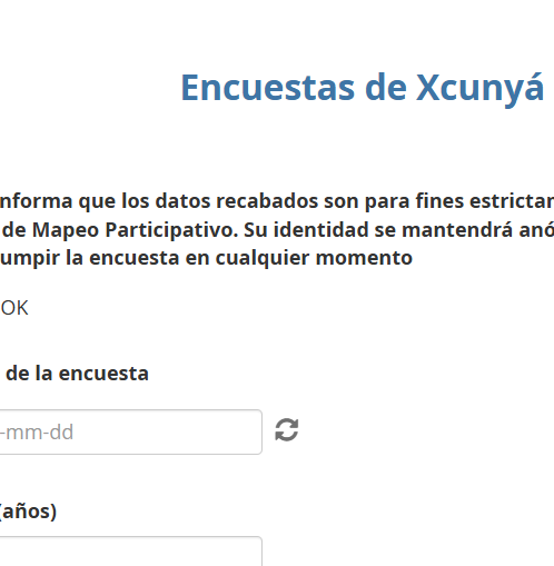 Interfaz de encuesta virtual